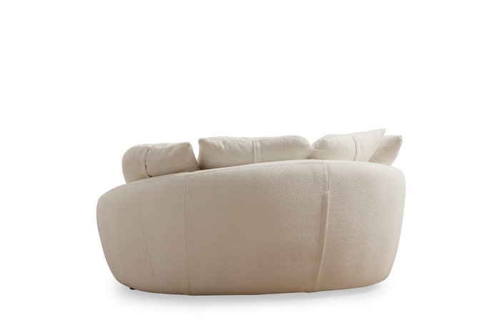Atelier Del Sofa Midye - Love Seat Sofá de 2 plazas Crema
